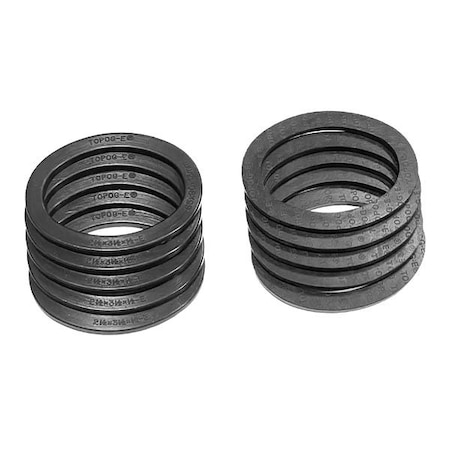 Topog-E Handhole Gasket, Series 180, Black Rubber, 3-1/4 in x 5 in x 9/16 in, Elliptical, PK 10 T180-3-1/4X5X9/16E-PK10